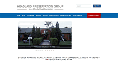Desktop Screenshot of headlandpreservationgroup.org