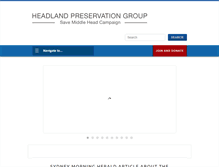 Tablet Screenshot of headlandpreservationgroup.org